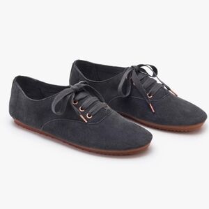 NEW Anothersole Leather Washed Cole Denim Effect Laceup Shoes Women EU 39 US 8.5